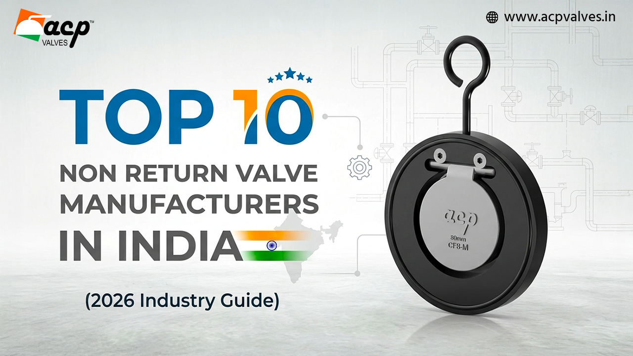 Top 10 Non Return Valve Manufacturers in India