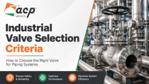 Industrial valve selection guide for choosing the right valve for piping systems